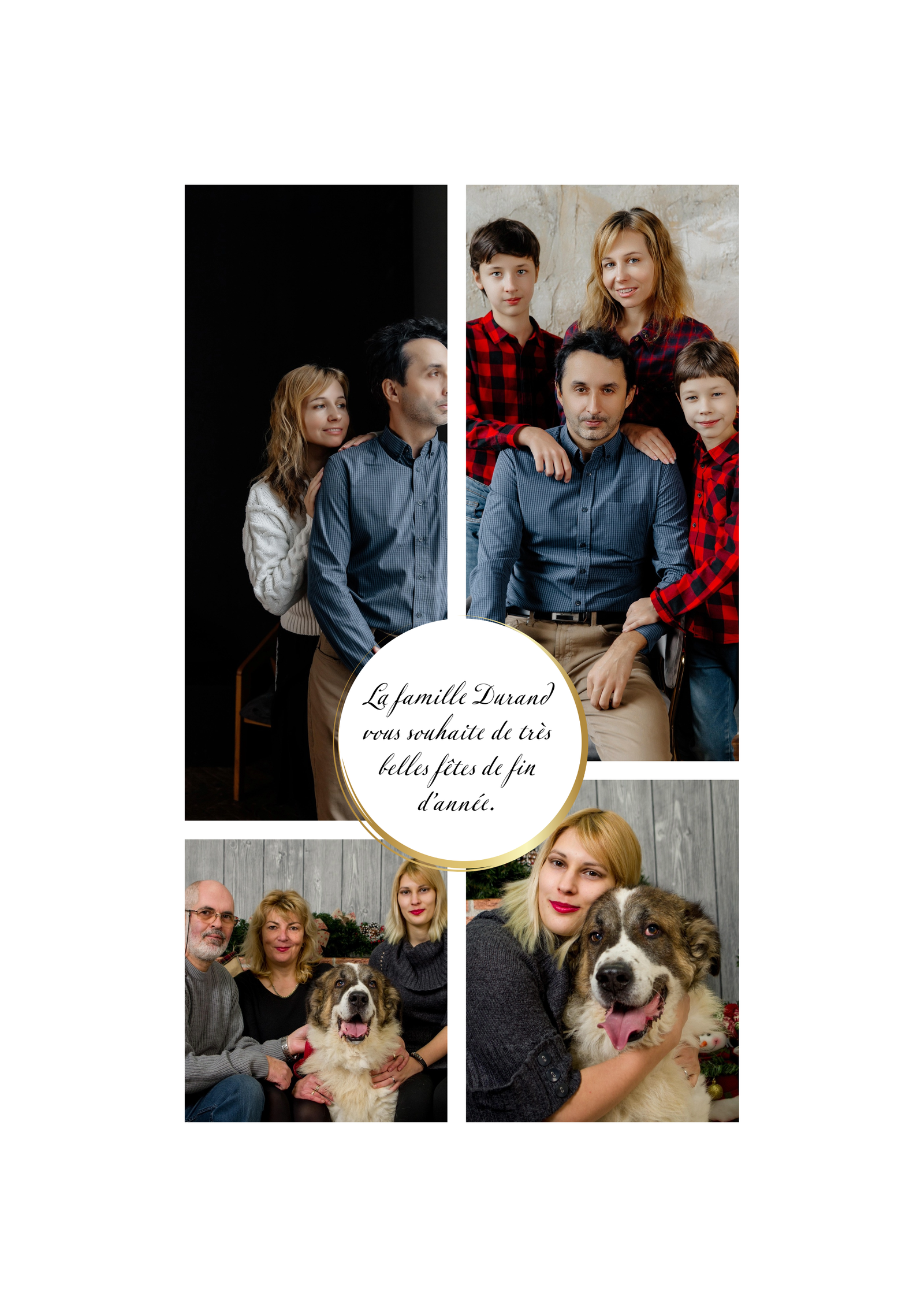 Modèle 12 - 4 photos ambiance festive